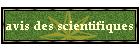 avis des scientifiques